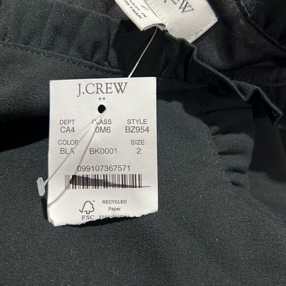 J. Crew Factory Ruffle Neck Suiting dress sleeveless NWT size 2 - Picture 6 of 10